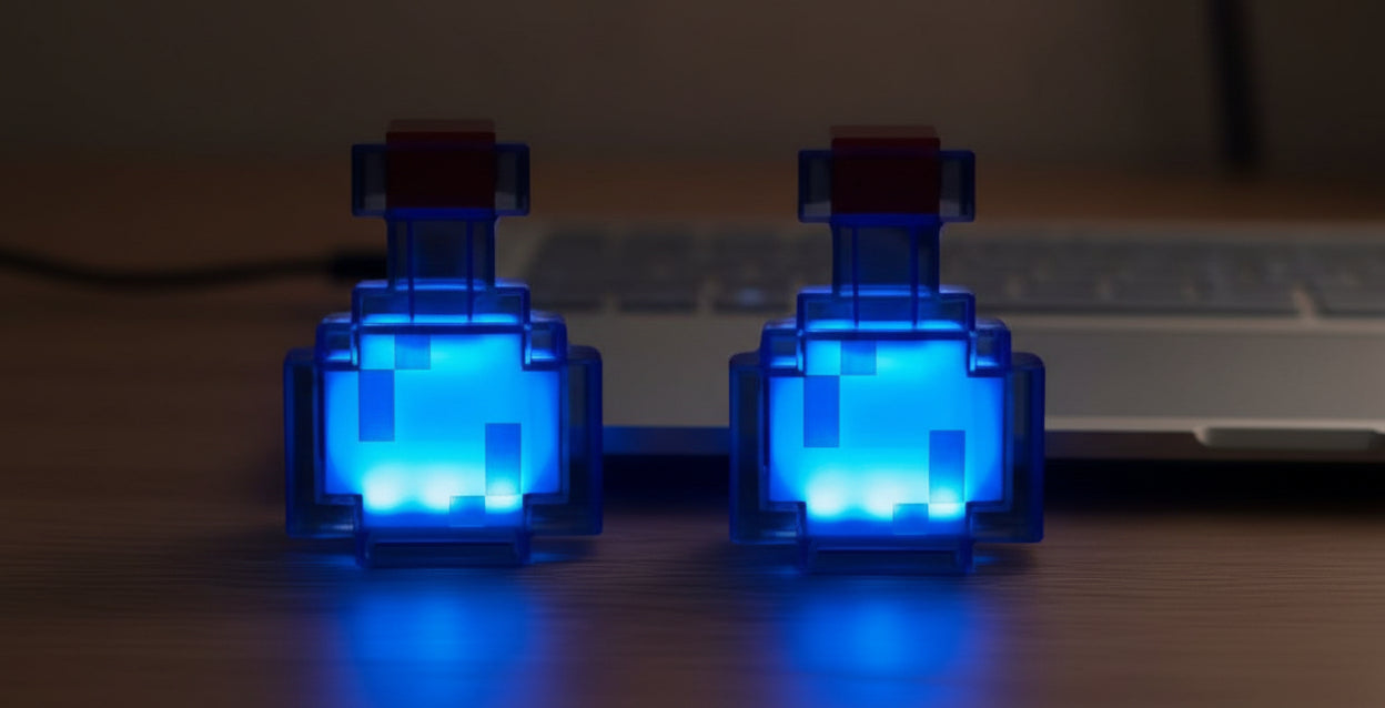 Magic Potion Bottle Tap to Cycle 7 Colors Mood Night Light Cool Bedside Desk Decor Small Ornaments Gift for Kids Teens Adults